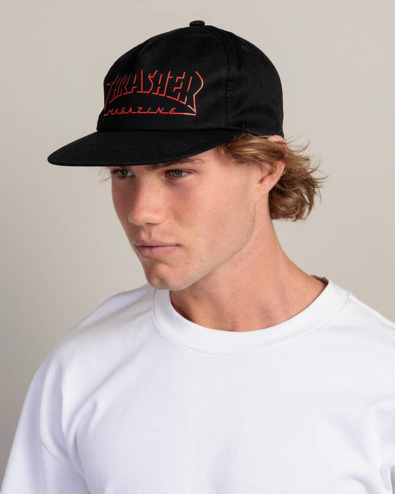 Thrasher Shadow Mag Logo Snapback Cap for Mens