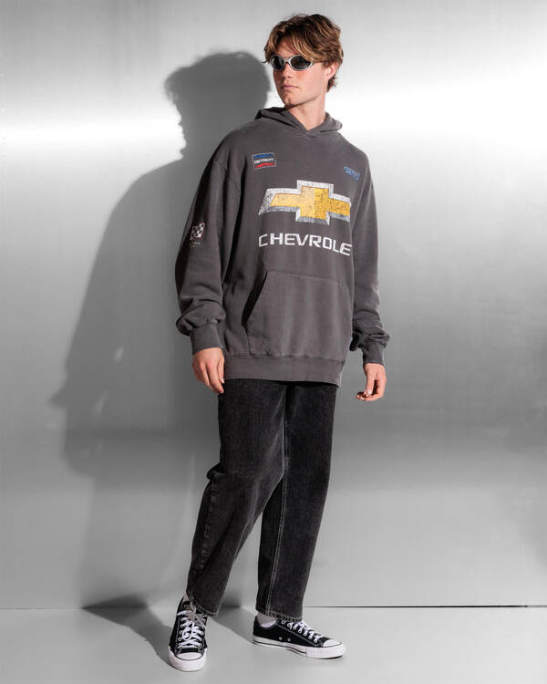 Gilroy Chevrolet Badge Vintage Hoodie for Mens