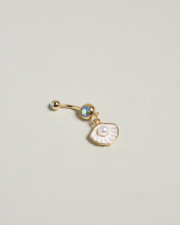 Karyn In LA Charlotte Shell Belly Ring Pack for Womens