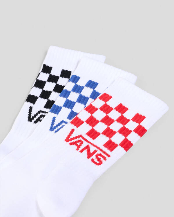 Vans Classic Check Crew Sock - 3 Pack for Womens
