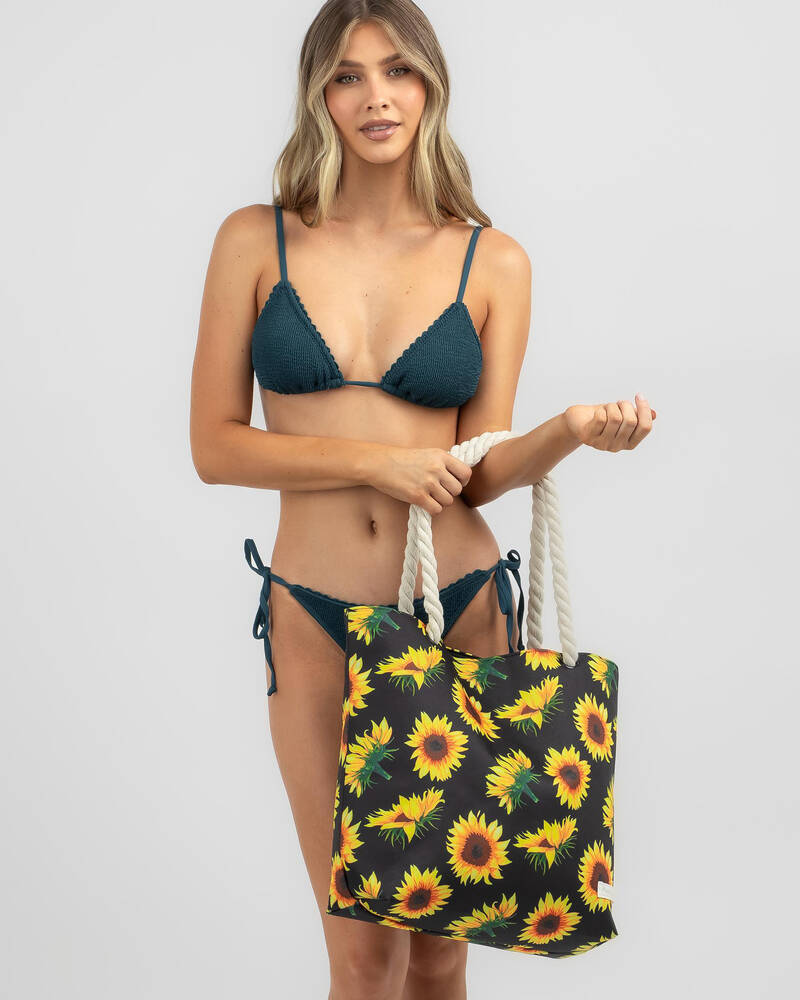 Mooloola Sunflower Time Beach Bag for Womens