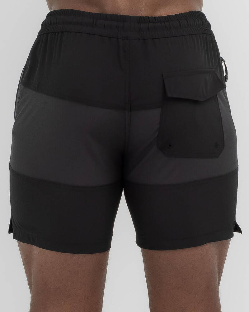 Sparta Panelled Elastic Waist Shorts for Mens