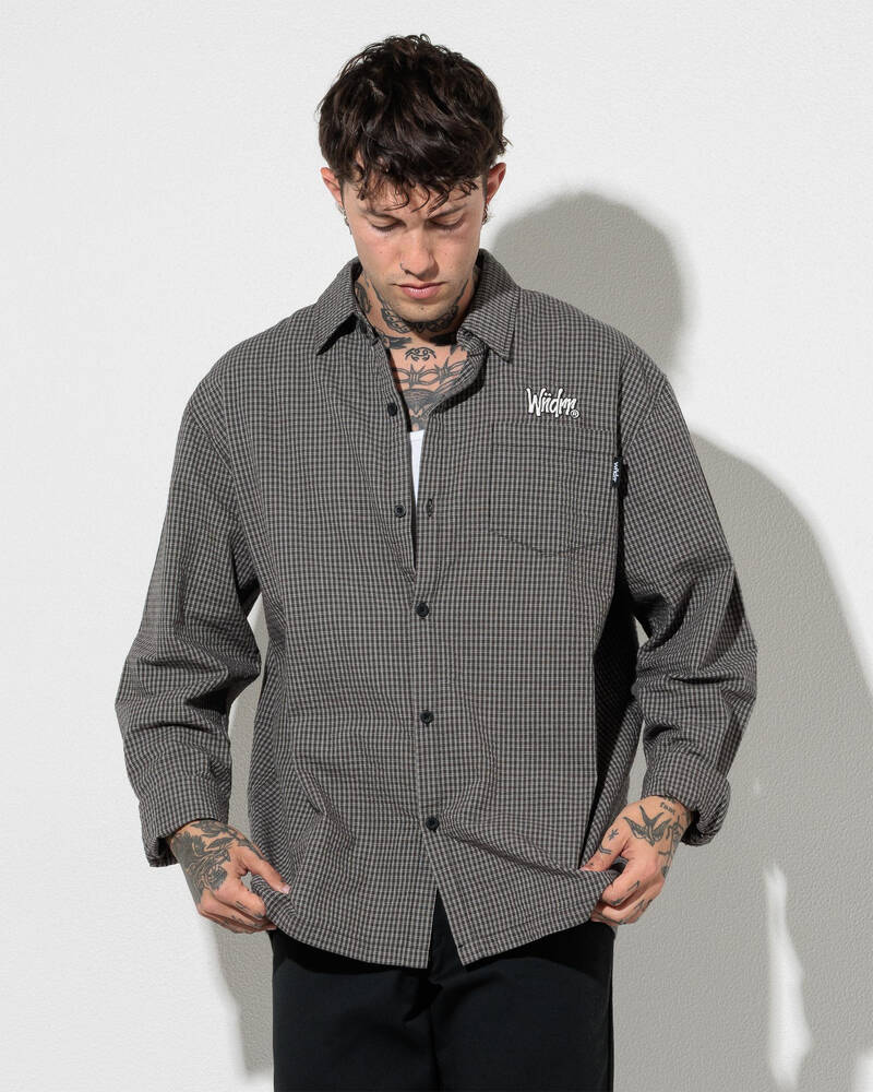Wndrr Starter Check Long Sleeve Shirt for Mens