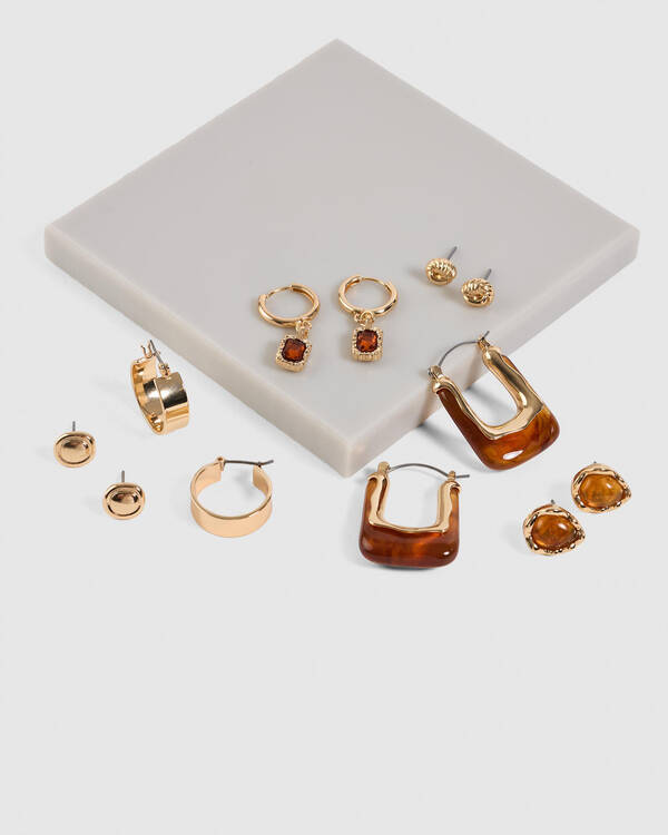 Karyn In LA Rosewood Earring Pack for Womens