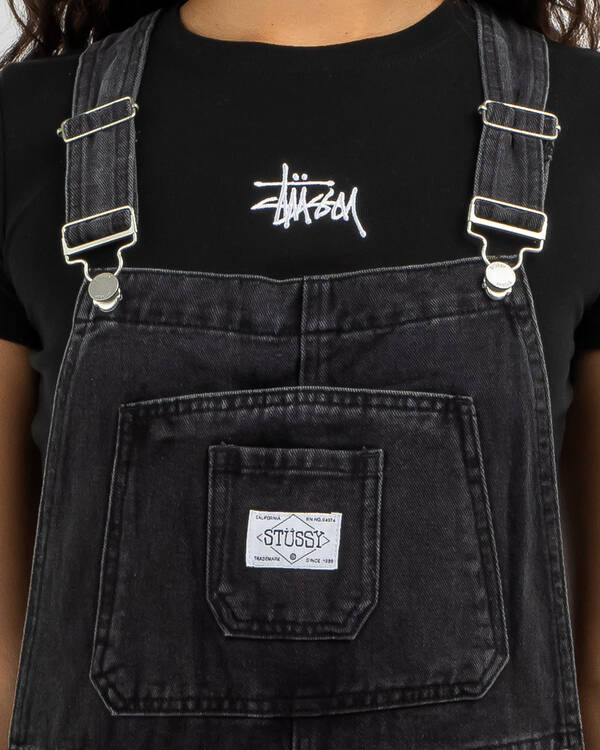 Stussy Nevada Denim Long Overalls for Womens