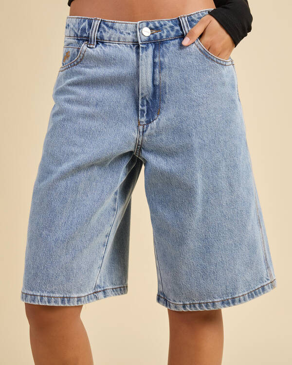 Worship Supplies Going Nuts Big Baggy Denim Shorts for Womens