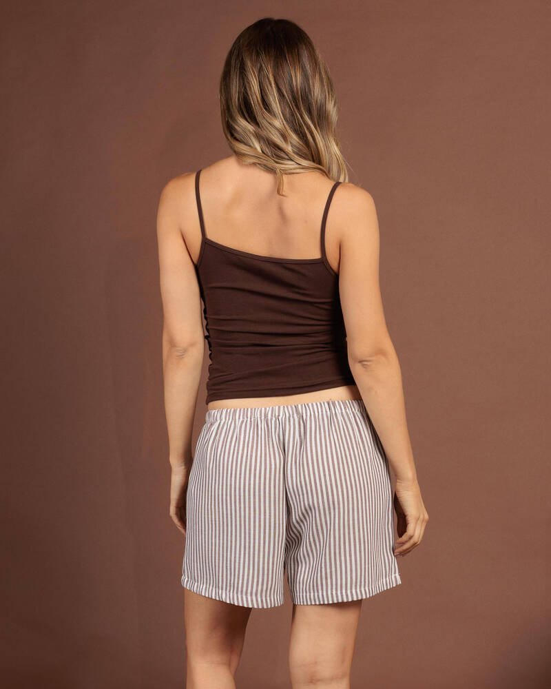 Malibu Lounge Boyfriend Long Boxer Short for Womens