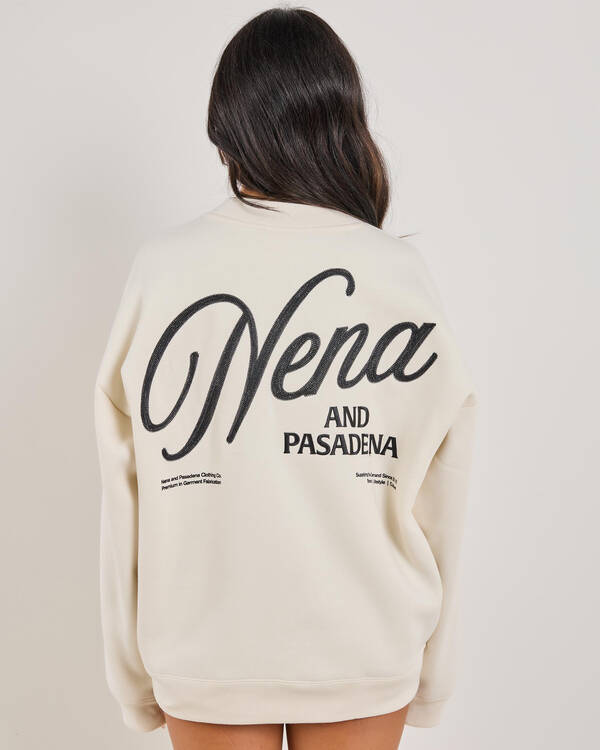 Nena & Pasadena Treaty Box Fit Sweatshirt for Womens