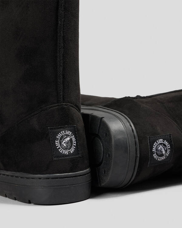 Salty Life Oceans Black Boots for Mens