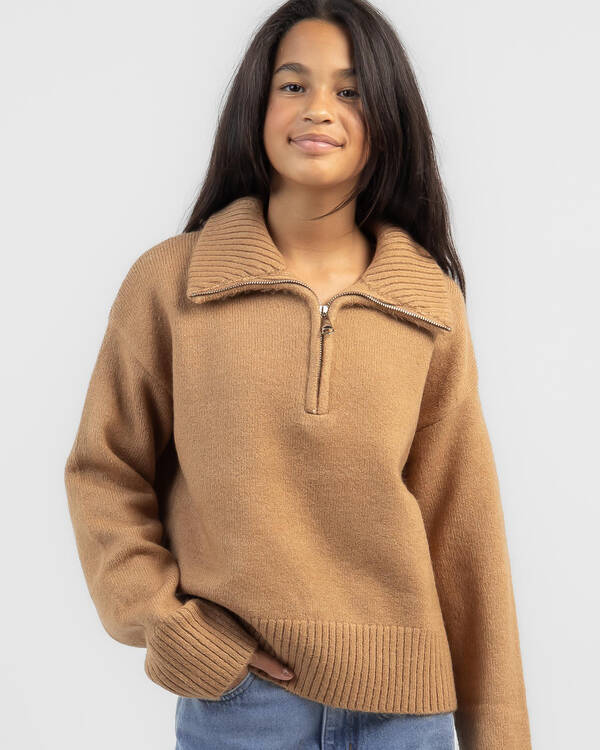 Ava And Ever Girls' Stanford Collared Knit Jumper for Womens