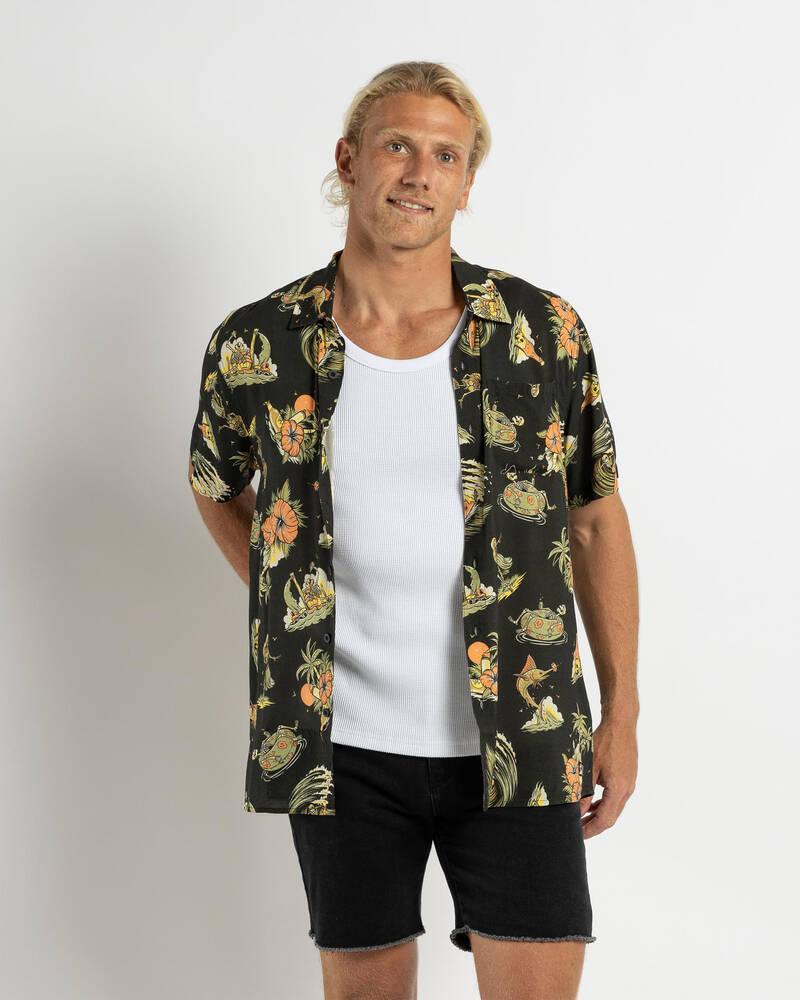 The Mad Hueys Frothin Out Short Sleeve Shirt for Mens