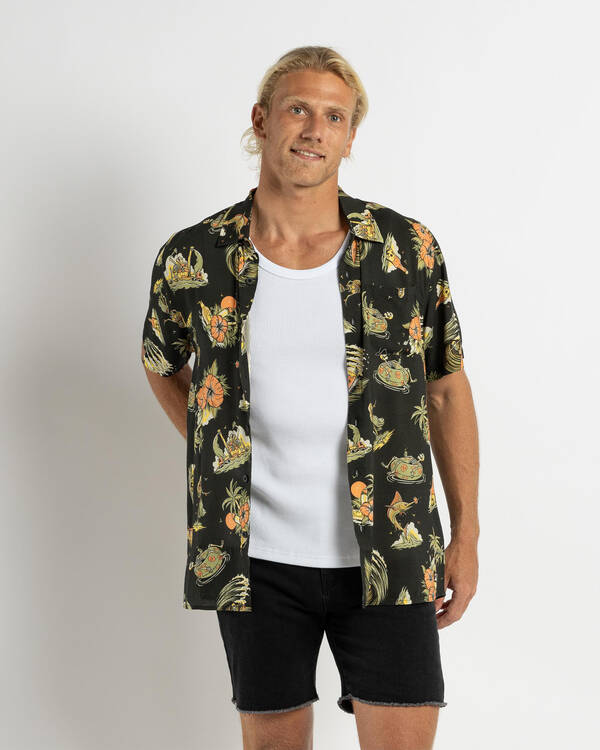 The Mad Hueys Frothin Out Short Sleeve Shirt for Mens
