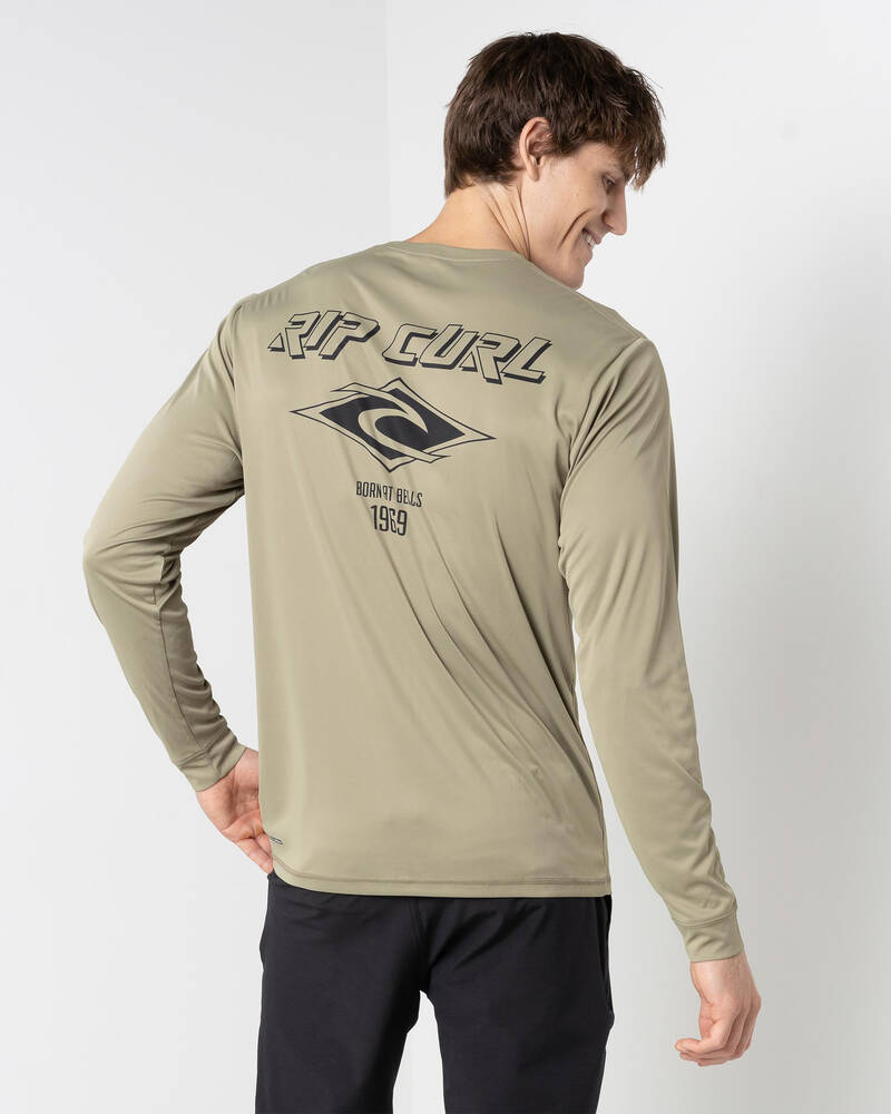 Rip Curl Icons Surflite UPF Long Sleeve Rash Vest for Mens