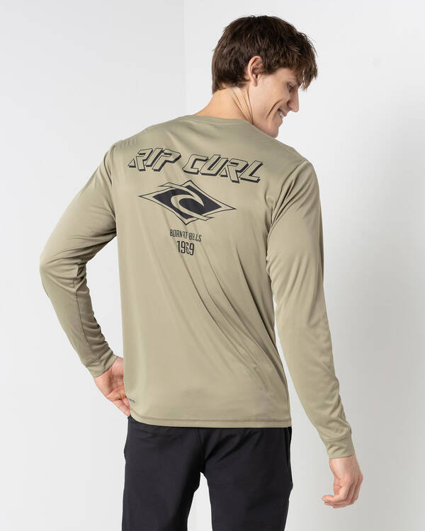 Rip Curl Icons Surflite UPF Long Sleeve Rash Vest for Mens