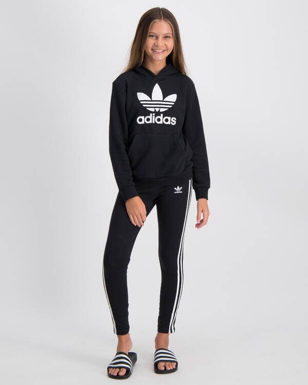 adidas Girls' Trefoil Hoodie for Womens