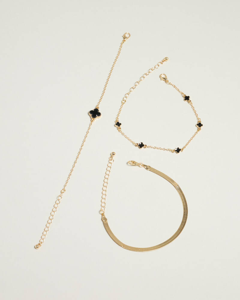 Karyn In LA Baby Clover Bracelet pack for Womens