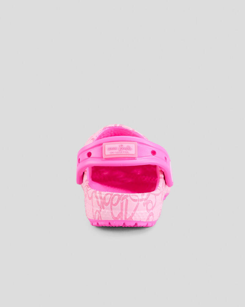 Crocs Toddlers' Mattel Pink Barbie Classic Clogs for Unisex