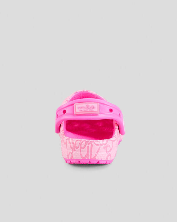 Crocs Toddlers' Mattel Pink Barbie Classic Clogs for Unisex