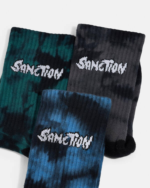 Sanction Boys' Mottle Socks 3 Pack for Mens