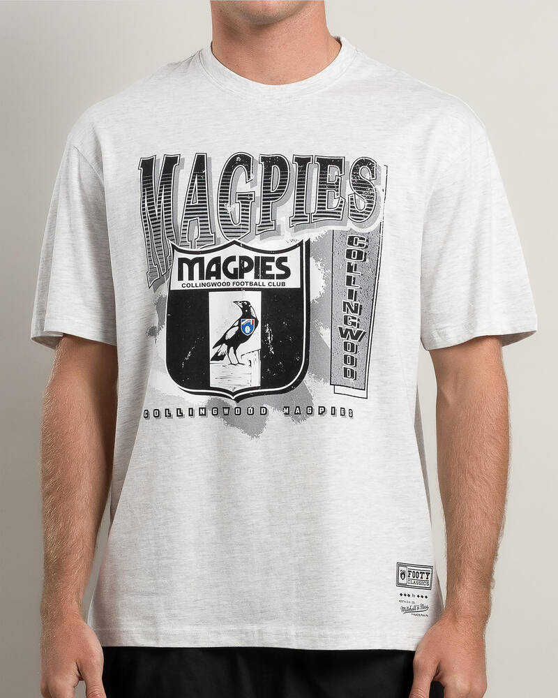 Mitchell & Ness Collingwood Magpies AFL Brush Off T-Shirt for Mens