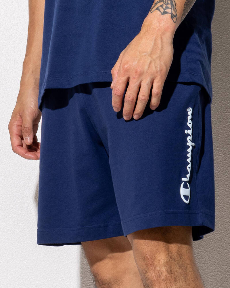 Champion Puff Script Jersey Shorts for Mens
