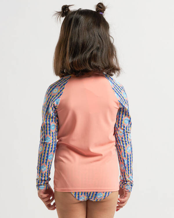 Roxy Toddlers' Tiles Long Sleeve Rash Vest Set for Womens