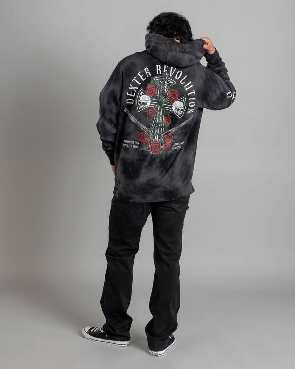 Dexter Wreathed Cross Hoodie for Mens
