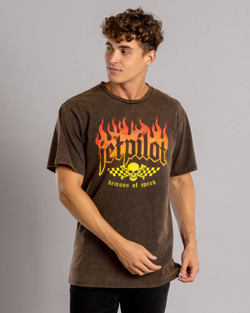 Jetpilot Live Fast T-Shirt for Mens