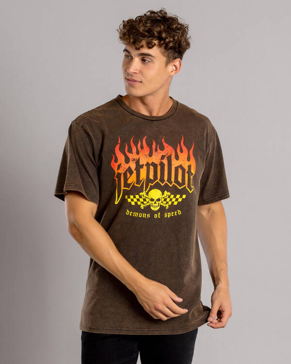 Jetpilot Live Fast T-Shirt for Mens
