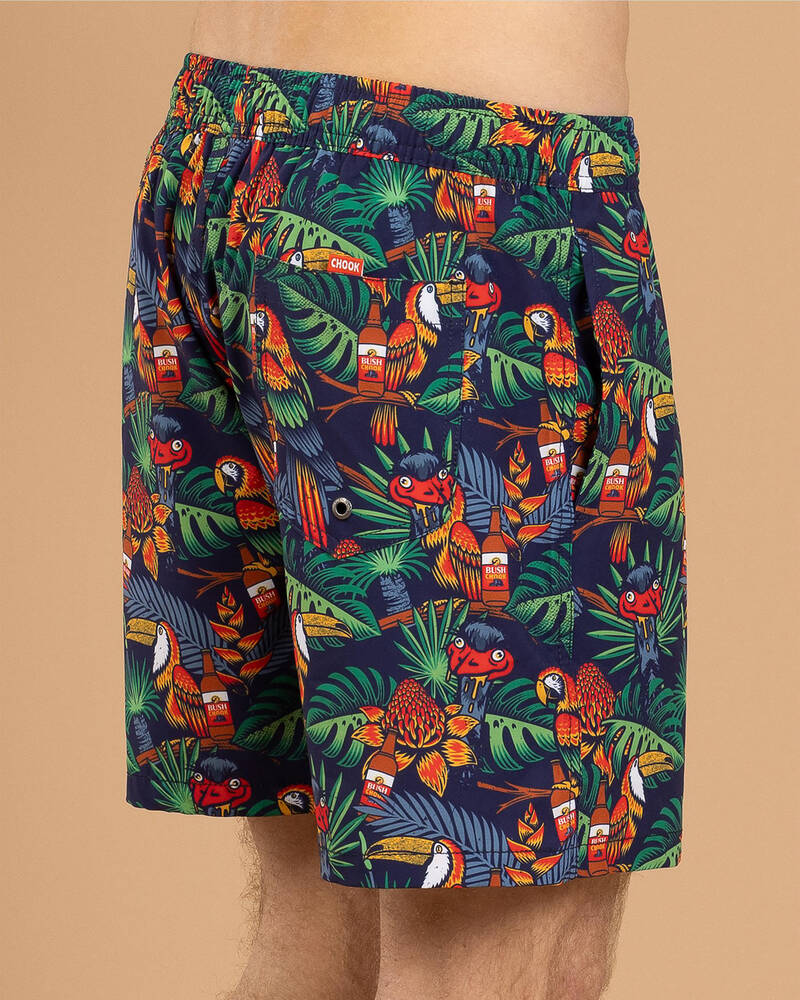 Bush Chook Chooked Out Beach Shorts for Mens