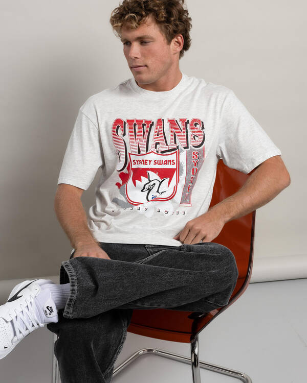Mitchell & Ness Sydney Swans AFL Brush Off T-Shirt for Mens