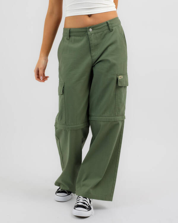 Rusty Transformer Cargo Zip Off Pants for Womens
