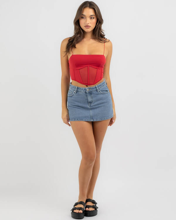Ava And Ever Go Bestie Corset Top for Womens