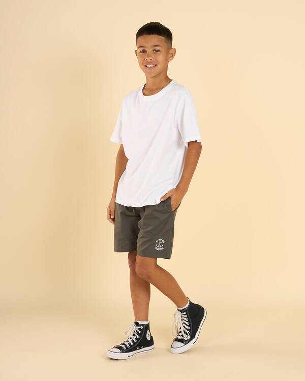 The Mad Hueys Boys' Skull Anchor Volley Shorts for Mens
