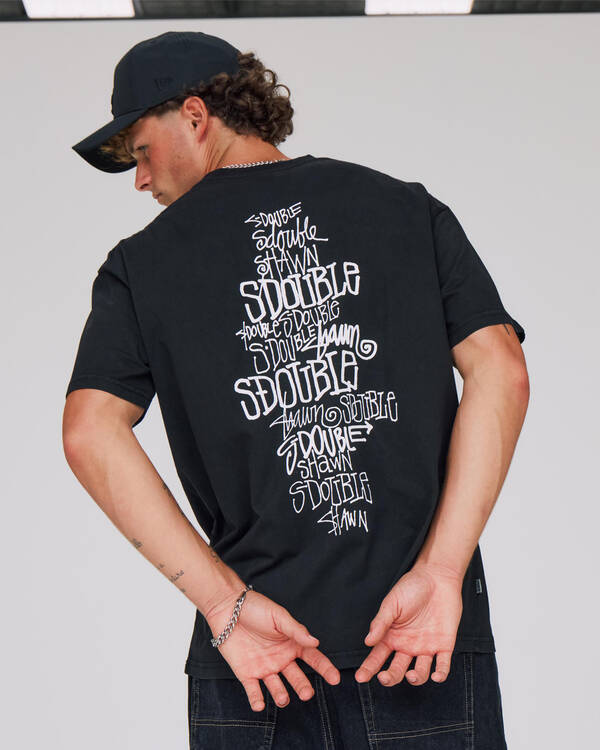 S-Double Script Stacked T-Shirt for Mens