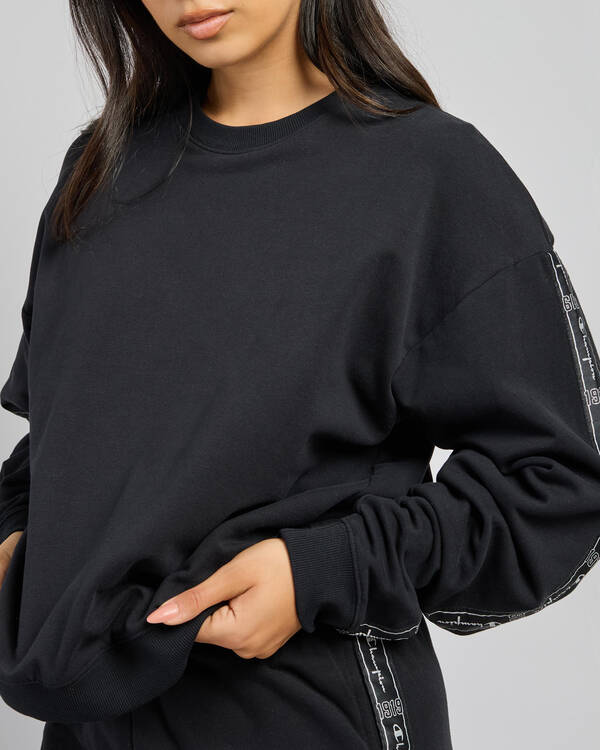 Champion Lux Taping Relaxed Fit Sweatshirt for Womens