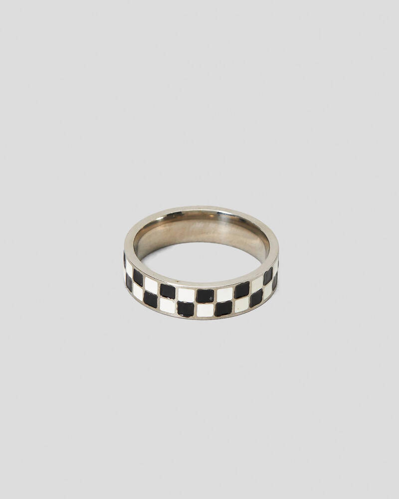 REPUBLIK Checkerboard Ring for Mens