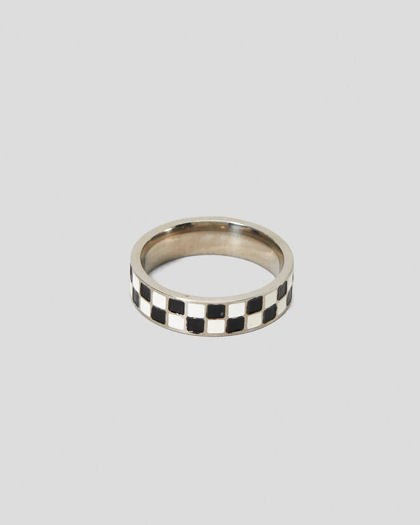 REPUBLIK Checkerboard Ring for Mens