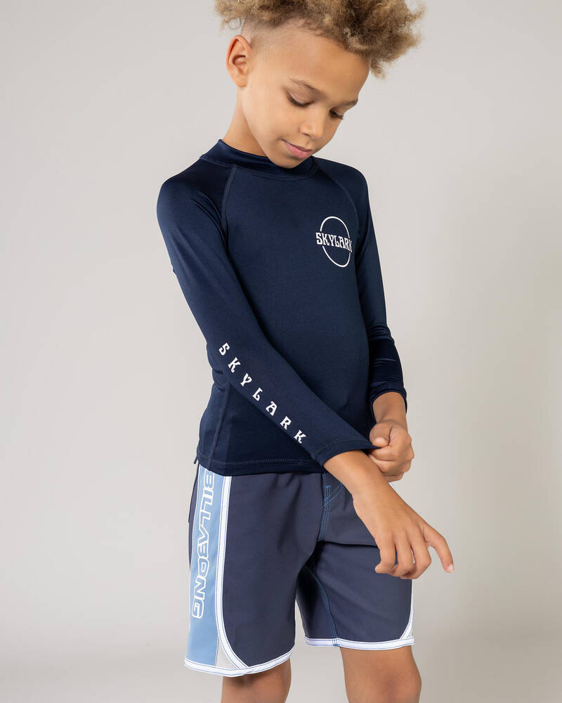 Skylark Toddlers' Immerse Long Sleeve Rash Vest for Mens
