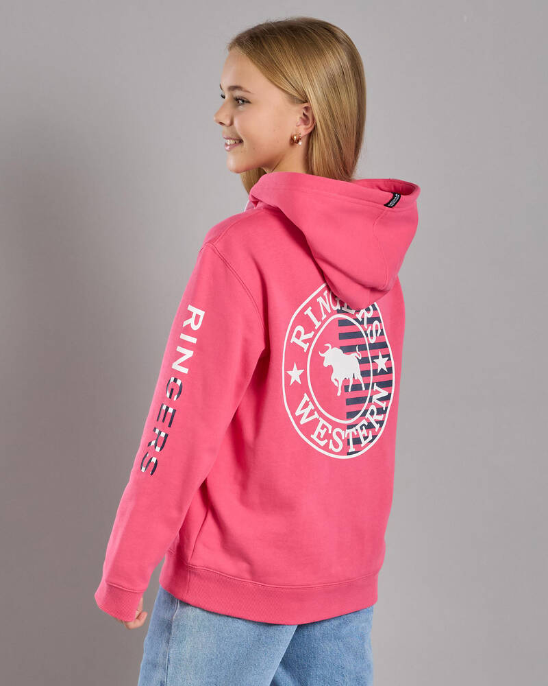 Ringers Western Girls' Jackaroo Flag Hoodie for Womens