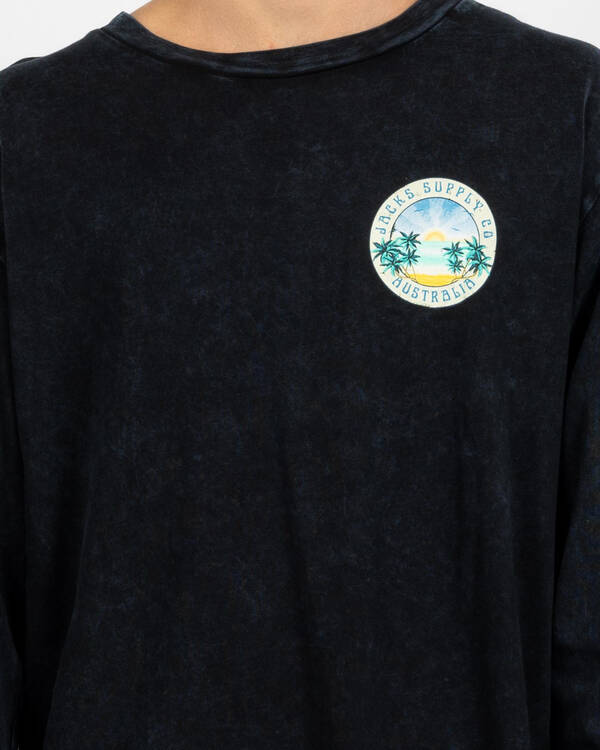 Jacks Arecaceae Long Sleeve T-Shirt for Mens