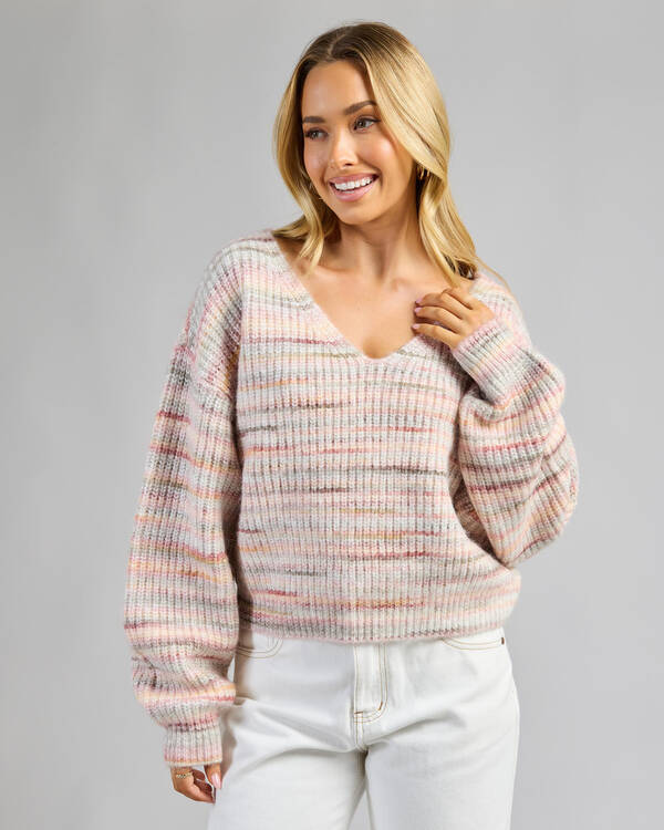 Mooloola Achilles V Neck Knit Jumper for Womens