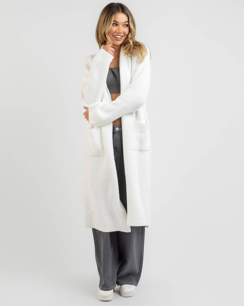 Ava And Ever Penelope Longline Teddy Knit Cardigan for Womens
