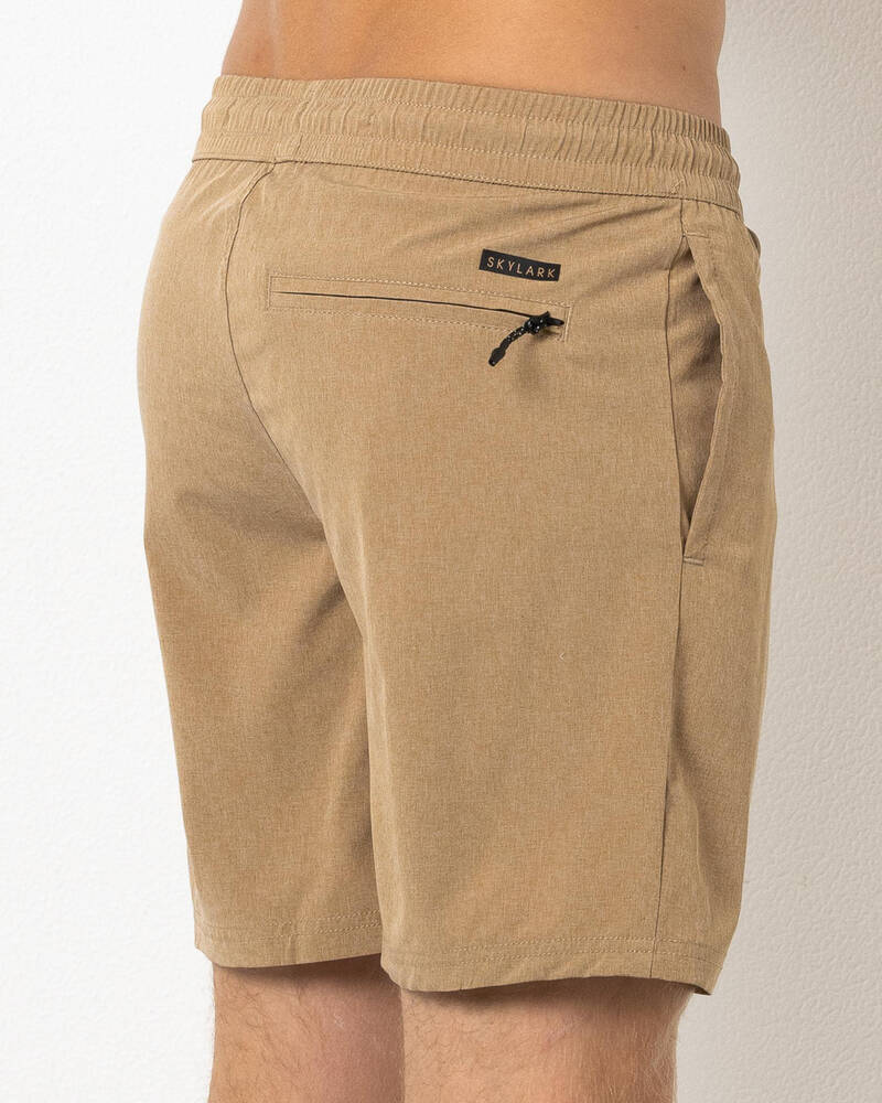 Skylark Cinch Elastic Waist Shorts for Mens