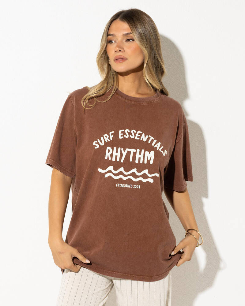 Rhythm Surf Essentials Oversized T-Shirt for Womens