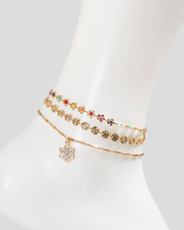 Karyn In LA Blossom Anklet Pack for Womens
