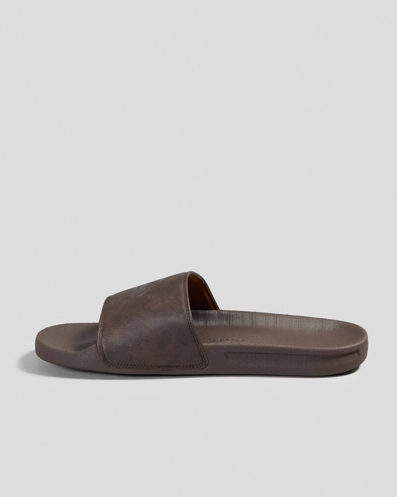 Quiksilver Rivi Nubuck Slides for Mens