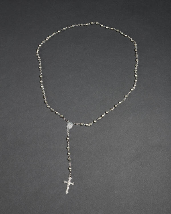 REPUBLIK Rosary Bead Necklace for Mens