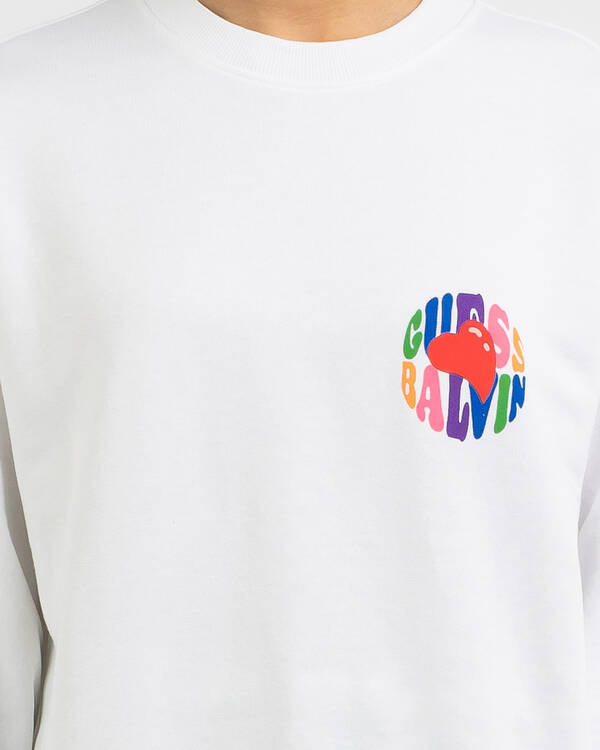 GUESS Originals J Balvin Amor Crewneck Sweatshirt for Womens