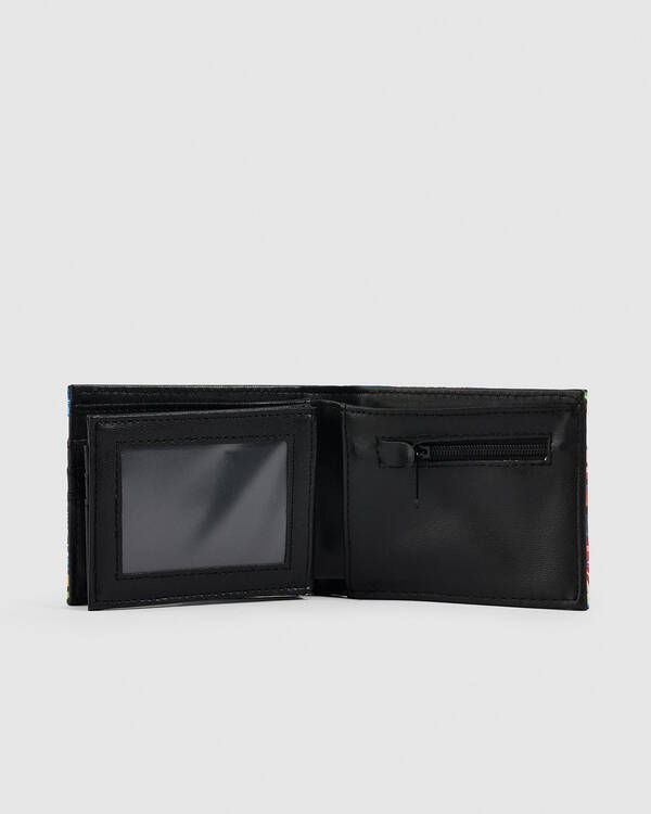 Jacks Spray Faux Leather Wallet for Mens